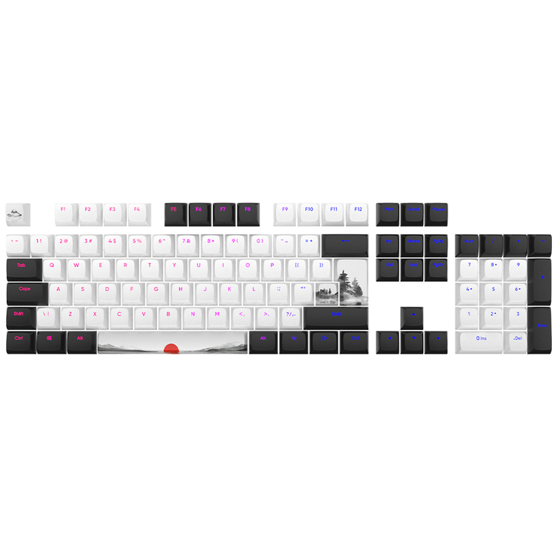 KEYCAPS DARK PROJECT FUJI 177 ANSI+ISO KEYCAPS DARK PROJECT FUJI 177 ANSI+ISO