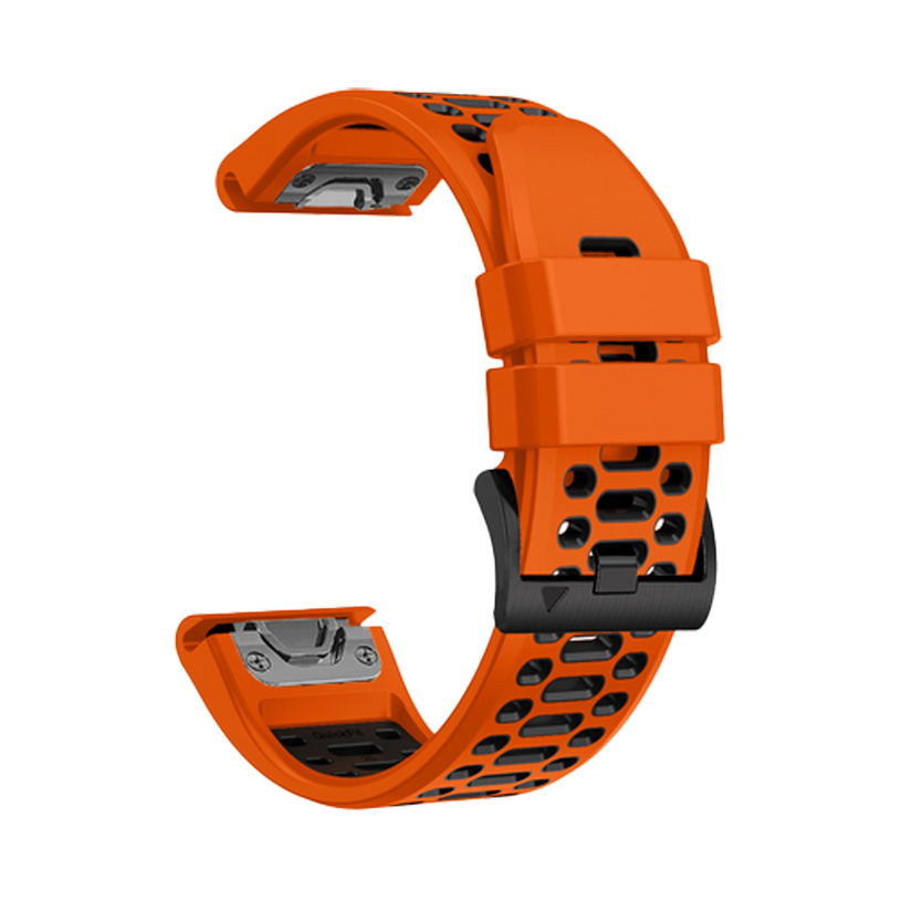 SILICONE STRAP TRENDER TR-GSLO26ORBK 26 mm ORANGE/BLACK SILICONE STRAP TRENDER TR-GSLO26ORBK 26 mm ORANGE/BLACK