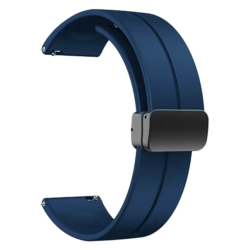 SILICONE STRAP WITH MAGNETIC CLOSURE TRENDER TR-SLMB22DBL 22 mm SILICONE STRAP WITH MAGNETIC CLOSURE TRENDER TR-SLMB22DBL 22 mm