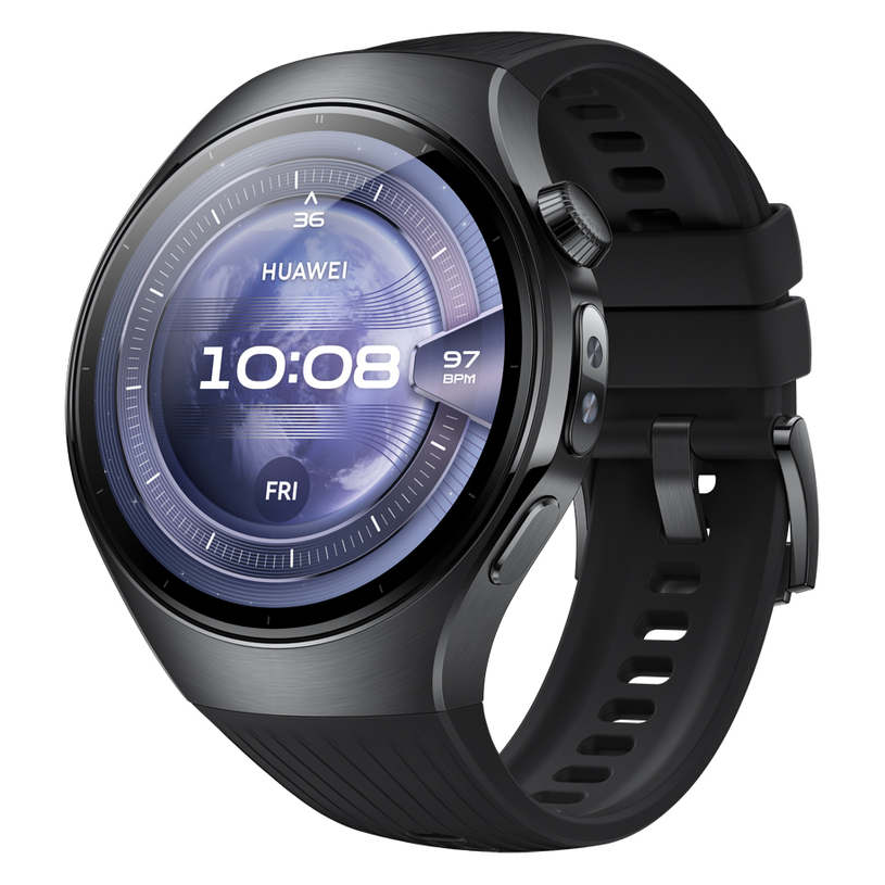 Смарт часовник HUAWEI WATCH 5 BLACK 46MM RAT-L19F Black Fluoroelastomer Strap 46 MM, GPS, WLAN, ПУЛСОМЕР, SPO2 Смарт часовник HUAWEI WATCH 5 BLACK 46MM RAT-L19F Black Fluoroelastomer Strap 46 MM, GPS, WLAN, ПУЛСОМЕР, SPO2