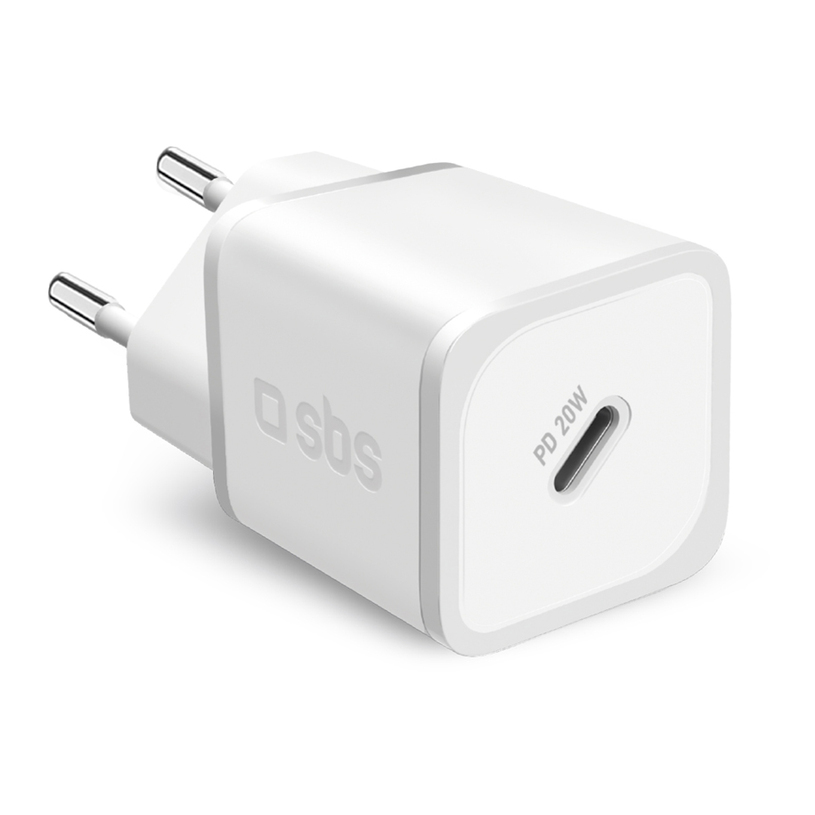 ЗАРЯДНО 220V SBS 20W PD USB-C Wh 44609 ЗАРЯДНО 220V SBS 20W PD USB-C Wh 44609