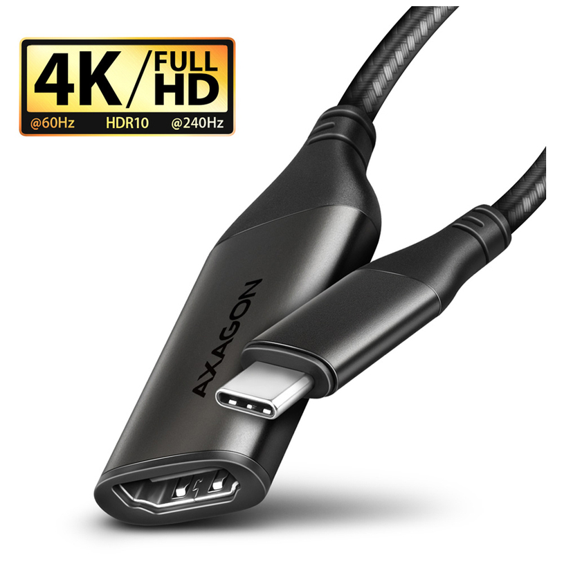 Cable adapter from a USB-C source AXAGON to a receiver with hdmi USB-C -> HDMI RVC-HI2M works only in this directio Cable adapter from a USB-C source AXAGON to a receiver with hdmi USB-C -> HDMI RVC-HI2M works only in this directio