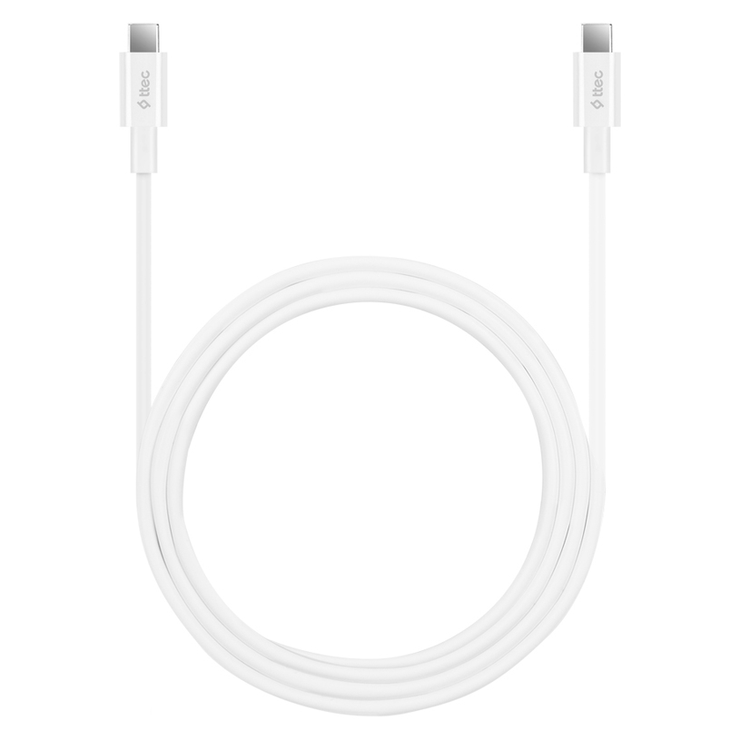 КАБЕЛ TTEC TYPE-C 1.5 m 100w WHITE КАБЕЛ TTEC TYPE-C 1.5 m 100w WHITE