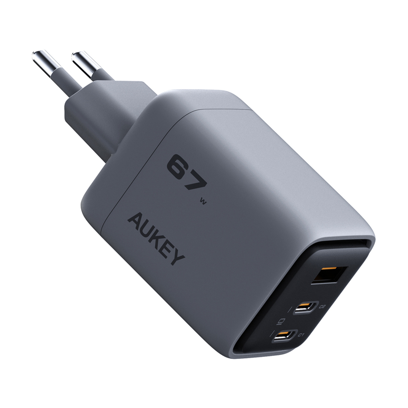Зарядно устройство за лаптоп AUKEY Comet Mix 3 67W PD PA-C3 GaN Зарядно устройство за лаптоп AUKEY Comet Mix 3 67W PD PA-C3 GaN