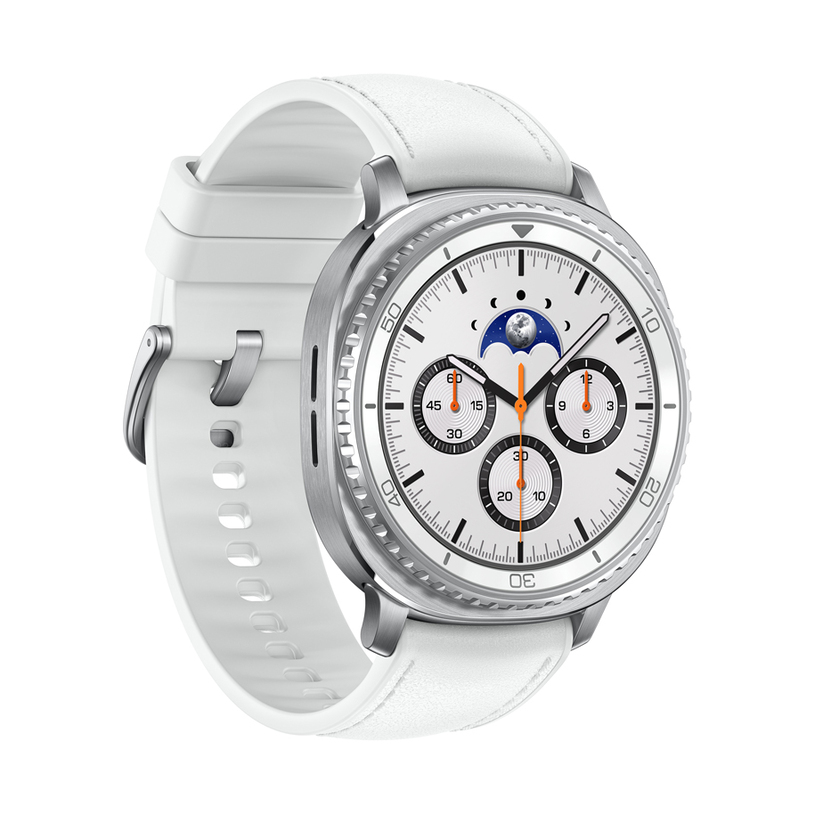 Смарт часовник SAMSUNG Watch8 Classic L500 White 46mm 46 MM, GPS, WLAN, ПУЛСОМЕР, SPO2 Смарт часовник SAMSUNG Watch8 Classic L500 White 46mm 46 MM, GPS, WLAN, ПУЛСОМЕР, SPO2