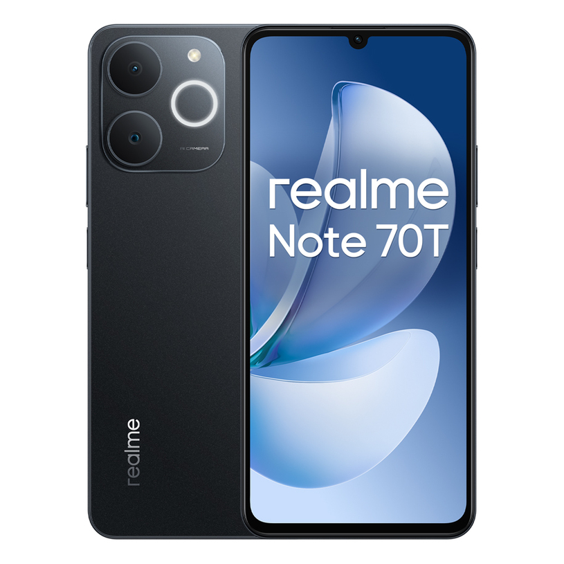 Smartphone GSM REALME NOTE 70T 256/4 BLACK RMX5313 6.74 ", 256 GB, RAM 4 GB, 13 MP Smartphone GSM REALME NOTE 70T 256/4 BLACK RMX5313 6.74 ", 256 GB, RAM 4 GB, 13 MP