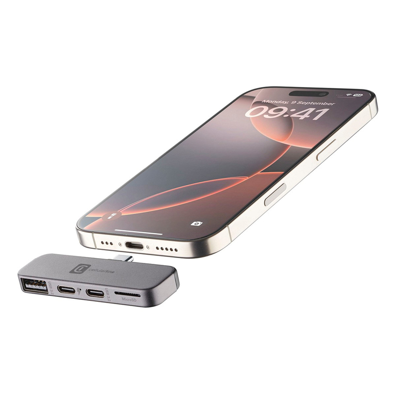 HUB OTG PLUG&PLAY USB-C - 4 ПОРТА СИВ HUB OTG PLUG&PLAY USB-C - 4 ПОРТА СИВ