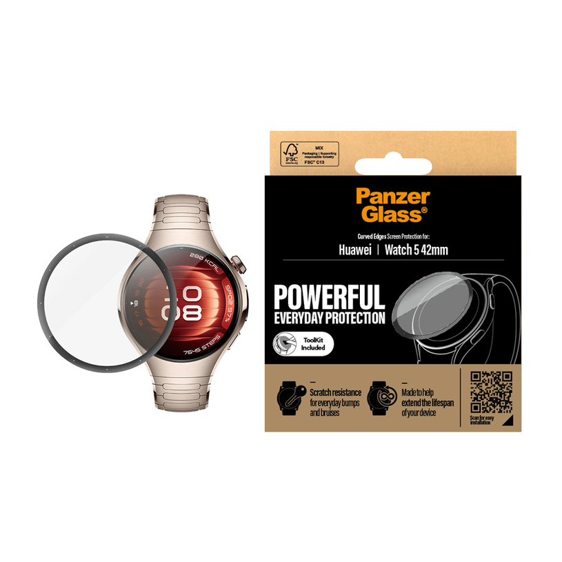 СТЪКЛО PANZERGLASS HUAWEI WATCH 5 42 mm СТЪКЛО PANZERGLASS HUAWEI WATCH 5 42 mm