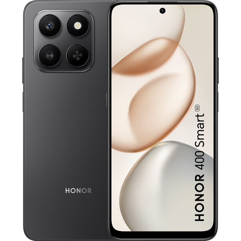 Смартфон GSM HONOR 400 SMART 5G 128/4 BLACK 6.77 ", 128 GB, RAM 4 GB, 50+2 MP, 5G Смартфон GSM HONOR 400 SMART 5G 128/4 BLACK 6.77 ", 128 GB, RAM 4 GB, 50+2 MP, 5G