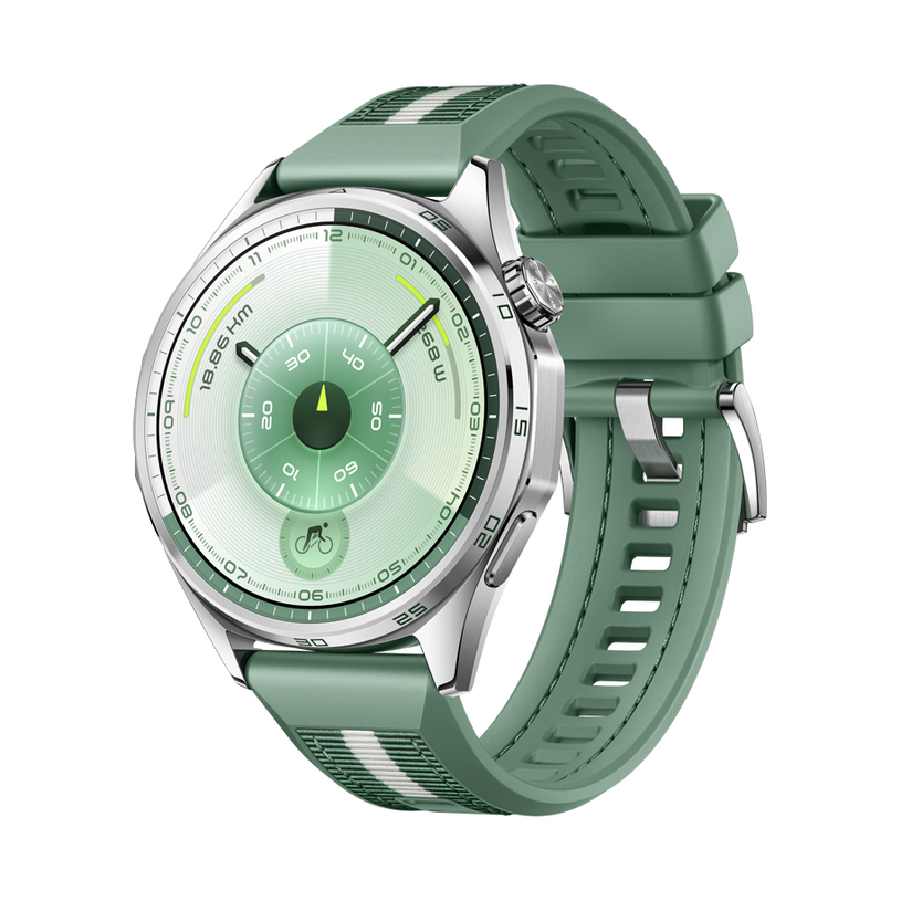 Smart watch HUAWEI WATCH GT 6 Green ATM-B19W Green Woven Strap 46 MM ...