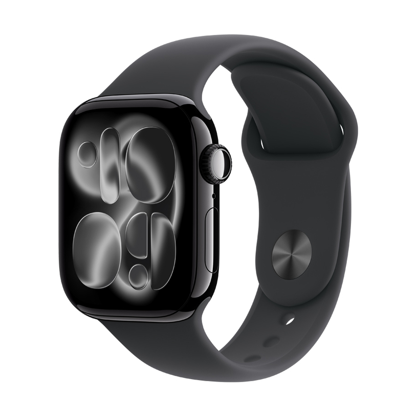 Смарт часовник APPLE WATCH S11 JET BLACK ALUMIN CASE BLACK SPORT BAND S/M MEUW4 46 MM, GPS, WLAN, ПУЛСОМЕР, SPO2 Смарт часовник APPLE WATCH S11 JET BLACK ALUMIN CASE BLACK SPORT BAND S/M MEUW4 46 MM, GPS, WLAN, ПУЛСОМЕР, SPO2