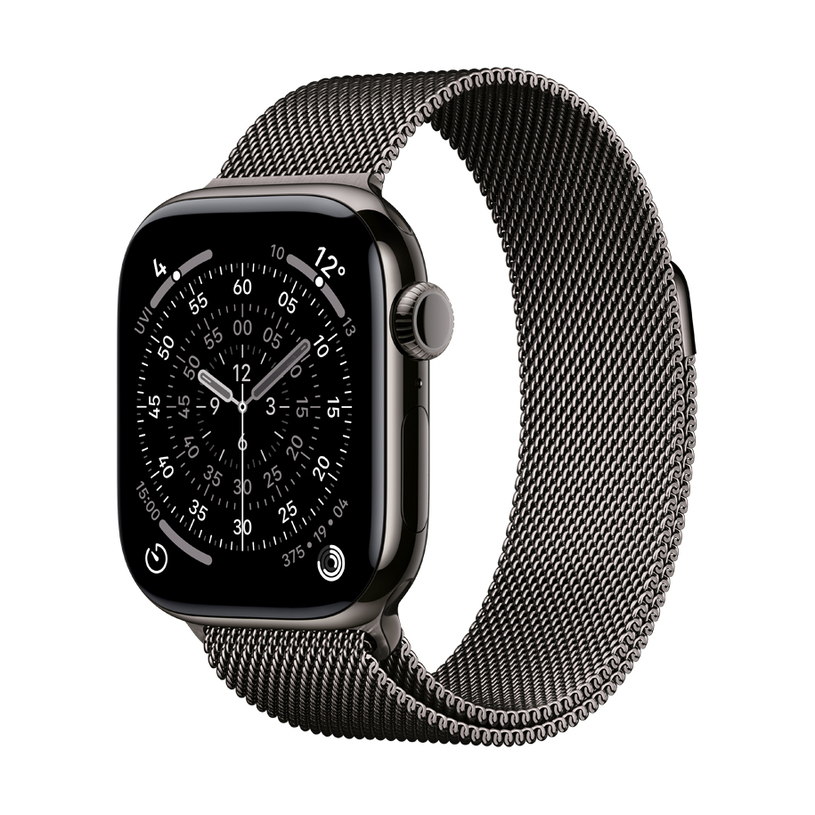 Smart watch APPLE WATCH S11 CELL SLATE TITAN CASE SLATE MILANESE LOOP MF8U4 42 MM, GPS, WLAN, HEART RATE MONITOR, SPO2 Smart watch APPLE WATCH S11 CELL SLATE TITAN CASE SLATE MILANESE LOOP MF8U4 42 MM, GPS, WLAN, HEART RATE MONITOR, SPO2
