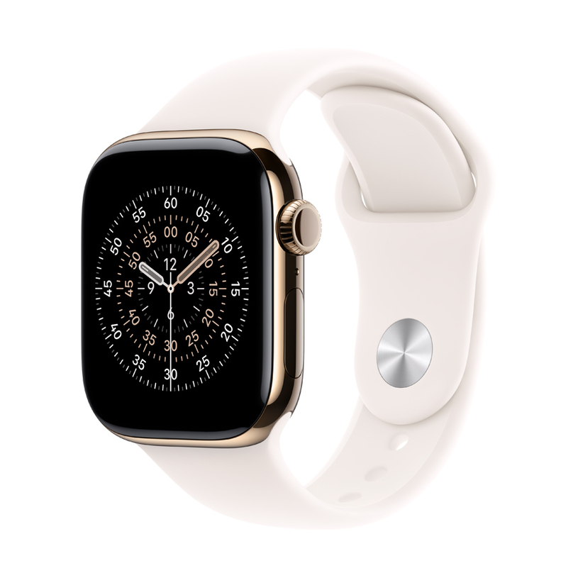 Смарт часовник APPLE WATCH S11 CELL GOLD TITAN CASE LIGHT BLUSH SPORT BAND M/L MF8 42 MM, GPS, WLAN, ПУЛСОМЕР, SPO2 Смарт часовник APPLE WATCH S11 CELL GOLD TITAN CASE LIGHT BLUSH SPORT BAND M/L MF8 42 MM, GPS, WLAN, ПУЛСОМЕР, SPO2