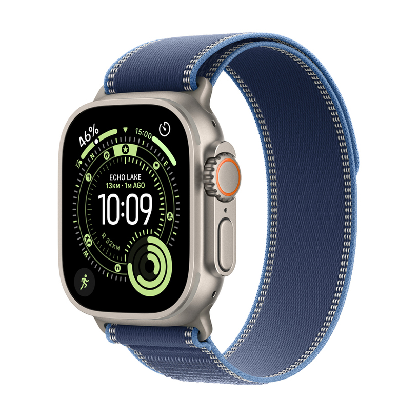 Smart watch APPLE WATCH ULTRA 3 CELL NATURAL TITANIUM BLUE TRAIL LOOP S ...