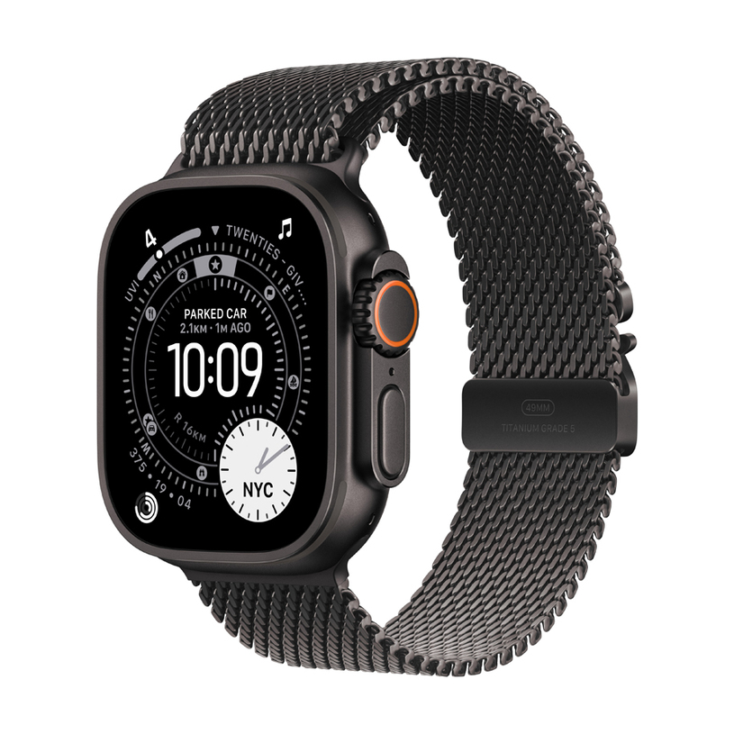 Смарт часовник APPLE WATCH ULTRA 3 CELL BLACK TITANIUM BLACK TIT MIL LOOP/M MF1Q4 49 MM, GPS, WLAN, ПУЛСОМЕР, SPO2 Смарт часовник APPLE WATCH ULTRA 3 CELL BLACK TITANIUM BLACK TIT MIL LOOP/M MF1Q4 49 MM, GPS, WLAN, ПУЛСОМЕР, SPO2