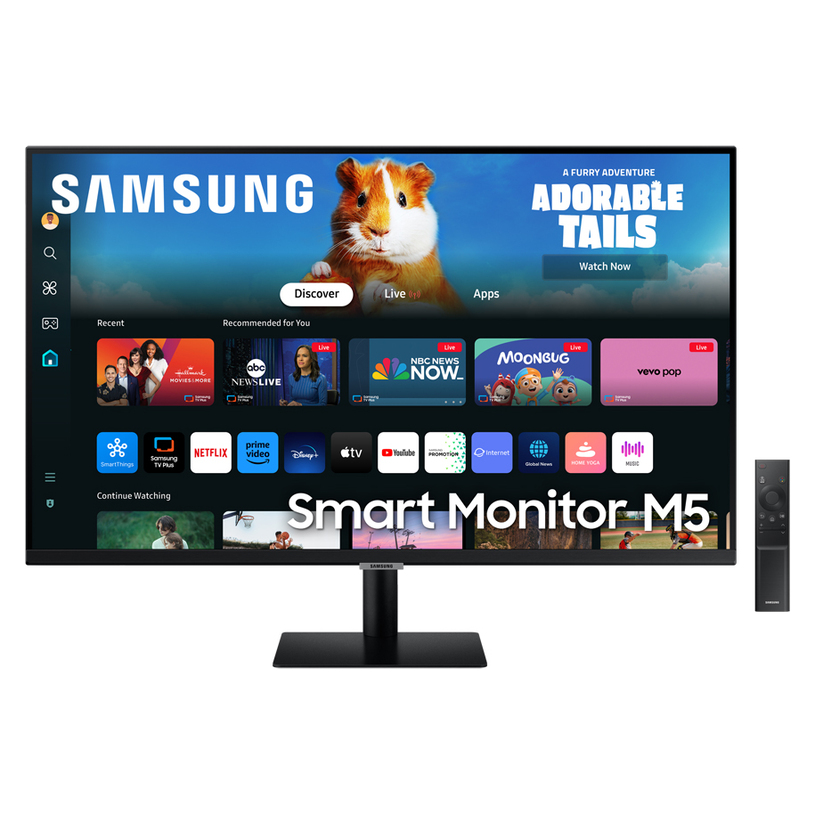 Монитор SAMSUNG Smart Monitor M5 M50D LS27DM500EUXDU 0.311 мм, 178°/178°, VA, 27.0 ", 68.6 см, 1920x1080, 60.00 Hz, 4.00 ms, HDMI, BLACK Монитор SAMSUNG Smart Monitor M5 M50D LS27DM500EUXDU 0.311 мм, 178°/178°, VA, 27.0 ", 68.6 см, 1920x1080, 60.00 Hz, 4.00 ms, HDMI, BLACK