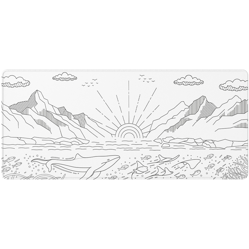 Gaming Mouse pad 900x400x4 mm DARK PROJECT TERRA NOSTRA WHITE XL Gaming Mouse pad 900x400x4 mm DARK PROJECT TERRA NOSTRA WHITE XL
