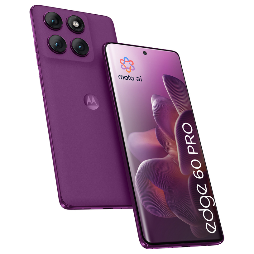 Смартфон GSM MOTOROLA EDGE 60 PRO Purple 6.67 ", 256 GB, RAM 8 GB, 50+50+10 MP, 5G Смартфон GSM MOTOROLA EDGE 60 PRO Purple 6.67 ", 256 GB, RAM 8 GB, 50+50+10 MP, 5G