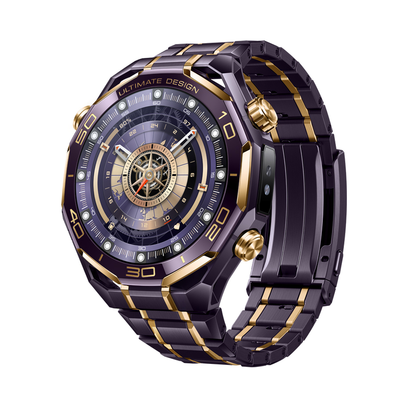 Смарт часовник HUAWEI WATCH ULTIMATE DESIGN GOLD Лилава и златна титаниева 47.8, GPS, WLAN, ПУЛСОМЕР, SPO2 Смарт часовник HUAWEI WATCH ULTIMATE DESIGN GOLD Лилава и златна титаниева 47.8, GPS, WLAN, ПУЛСОМЕР, SPO2