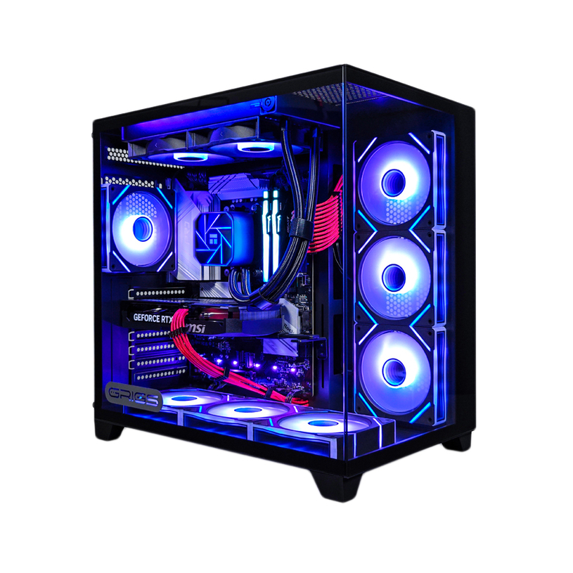 Gaming Desktop Computer GRIGS Liquid CPU cooling systems NOVA MAX AMD RYZEN 7 7700, GEFORCE RTX 5060 TI 16G VENTUS, RAM 16+16 GB, 6000 MHz Gaming Desktop Computer GRIGS Liquid CPU cooling systems NOVA MAX AMD RYZEN 7 7700, GEFORCE RTX 5060 TI 16G VENTUS, RAM 16+16 GB, 6000 MHz