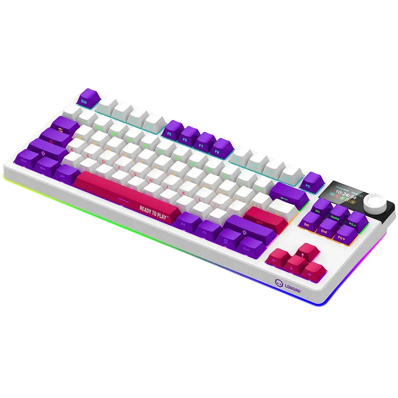 Безжична Keyboard LORGAR KBP70TKLW WHITE LRG-KBP70TKLW-WH-US Безжична Keyboard LORGAR KBP70TKLW WHITE LRG-KBP70TKLW-WH-US