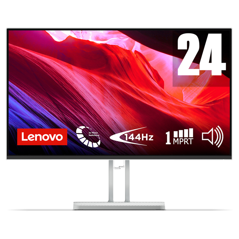 Монитор LENOVO L24-4C 67DDKAC6EU 0.275 мм, 178°/178°, IPS, 23.8 ", 60.5 см, 1920x1080, 144.00 Hz, 4.00 ms, HDMI, CLOUD GREY Монитор LENOVO L24-4C 67DDKAC6EU 0.275 мм, 178°/178°, IPS, 23.8 ", 60.5 см, 1920x1080, 144.00 Hz, 4.00 ms, HDMI, CLOUD GREY