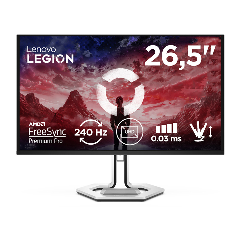 Монитор LENOVO Legion Pro 27UD-10 68CEGACBEU 0.153 мм, 178°/178°, QD-OLED, 26.5 ", 67.3 см, 3840x2160, 240.00 Hz, 0.03 ms, HDMI, DisplayPort, USB-C, RAVEN BLACK Монитор LENOVO Legion Pro 27UD-10 68CEGACBEU 0.153 мм, 178°/178°, QD-OLED, 26.5 ", 67.3 см, 3840x2160, 240.00 Hz, 0.03 ms, HDMI, DisplayPort, USB-C, RAVEN BLACK