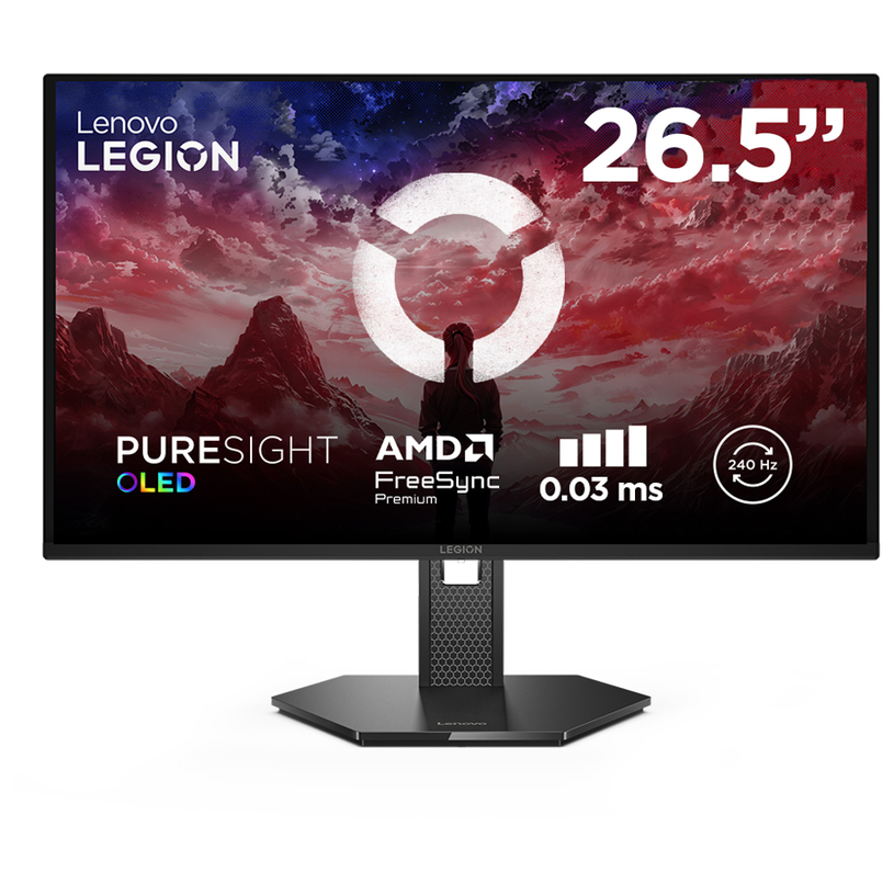 Монитор LENOVO Legion 27Q-10 OLED 67E1GAC1EU 0.229 мм, 178°/178°, OLED, 26.5 ", 67.3 см, 2560x1440, 240.00 Hz, 0.03 ms, HDMI, DisplayPort, BLACK Монитор LENOVO Legion 27Q-10 OLED 67E1GAC1EU 0.229 мм, 178°/178°, OLED, 26.5 ", 67.3 см, 2560x1440, 240.00 Hz, 0.03 ms, HDMI, DisplayPort, BLACK