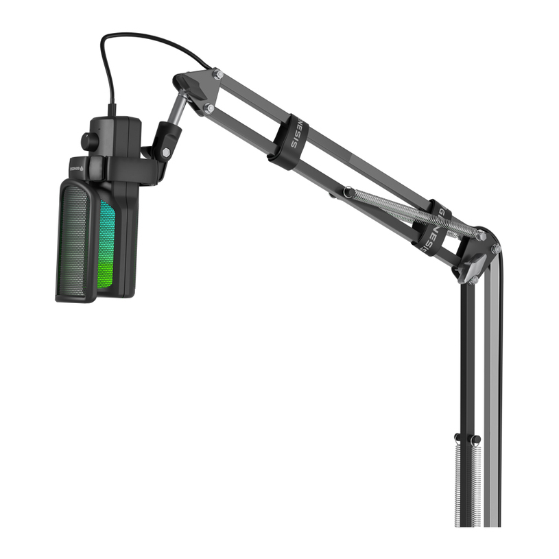 Studio Microphone with adjustable stand GENESIS RADIUM 251 USB BLACK NGM-2354 cardioid Studio Microphone with adjustable stand GENESIS RADIUM 251 USB BLACK NGM-2354 cardioid