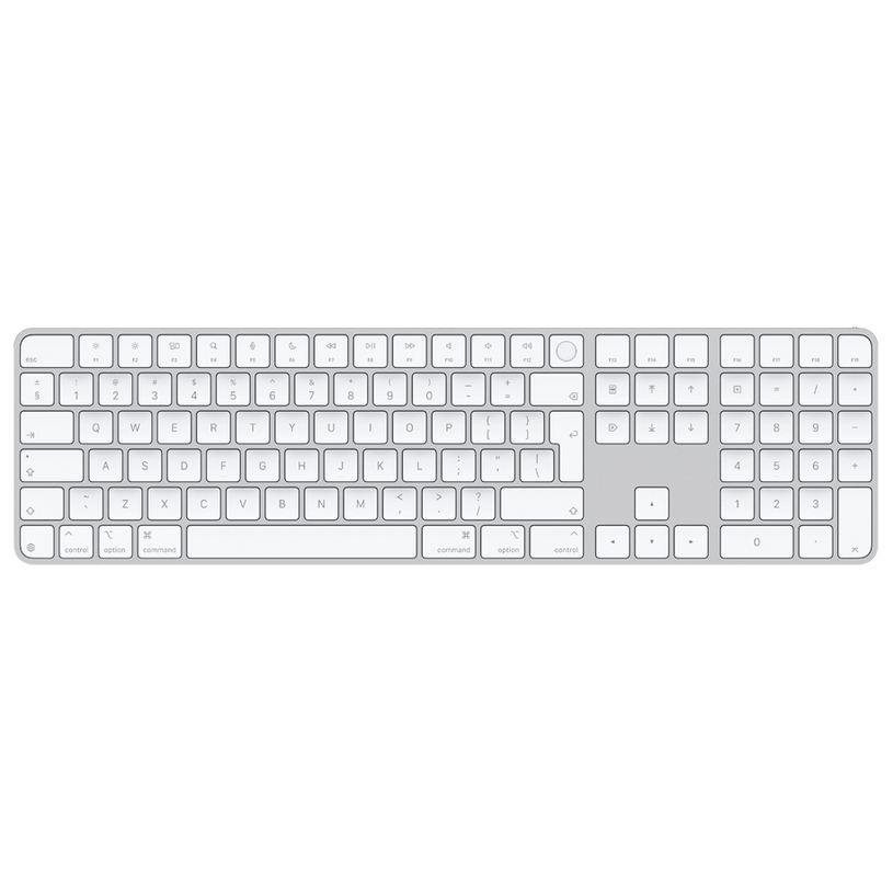 Keyboard APPLE Magic Keyboard With Touch ID MAGIC KEYBOARD KEYPAD MXK73Z/A International English White Keyboard APPLE Magic Keyboard With Touch ID MAGIC KEYBOARD KEYPAD MXK73Z/A International English White