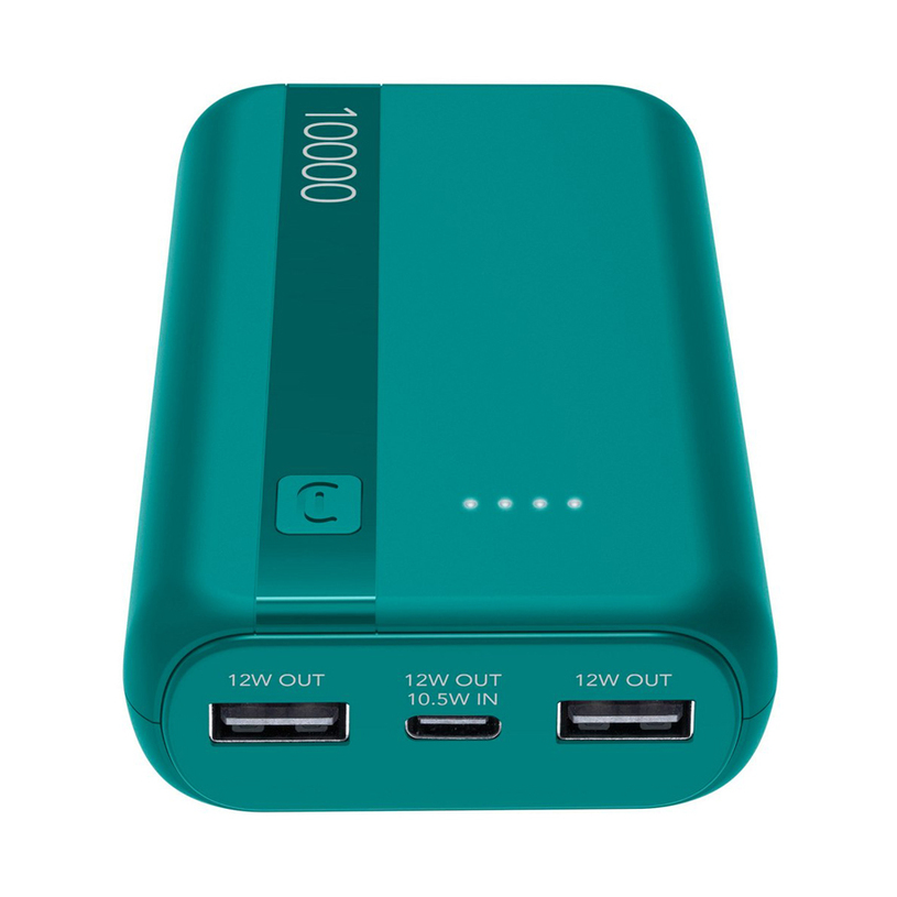 EXTERNAL BATTERY CELLULAR LINE ESSENCE ENTRY 10000 mAh GREEN EXTERNAL BATTERY CELLULAR LINE ESSENCE ENTRY 10000 mAh GREEN