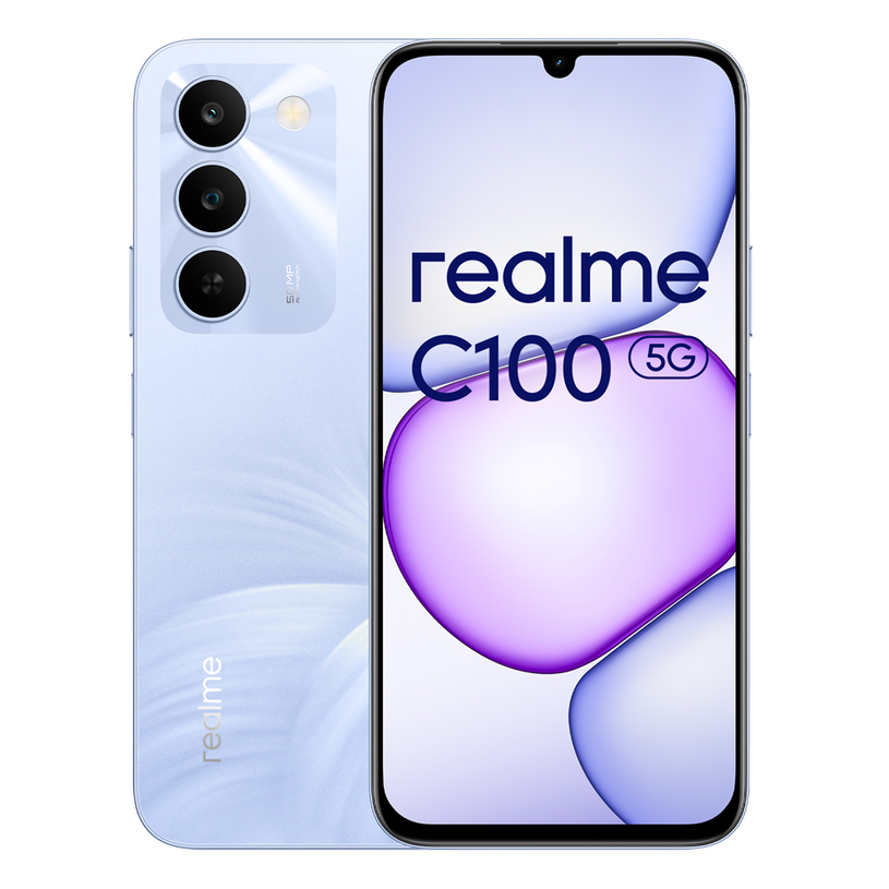 Смартфон GSM REALME C100 5G PURPLE 6.75 ", 128 GB, RAM 4 GB, 50 MP, 5G Смартфон GSM REALME C100 5G PURPLE 6.75 ", 128 GB, RAM 4 GB, 50 MP, 5G