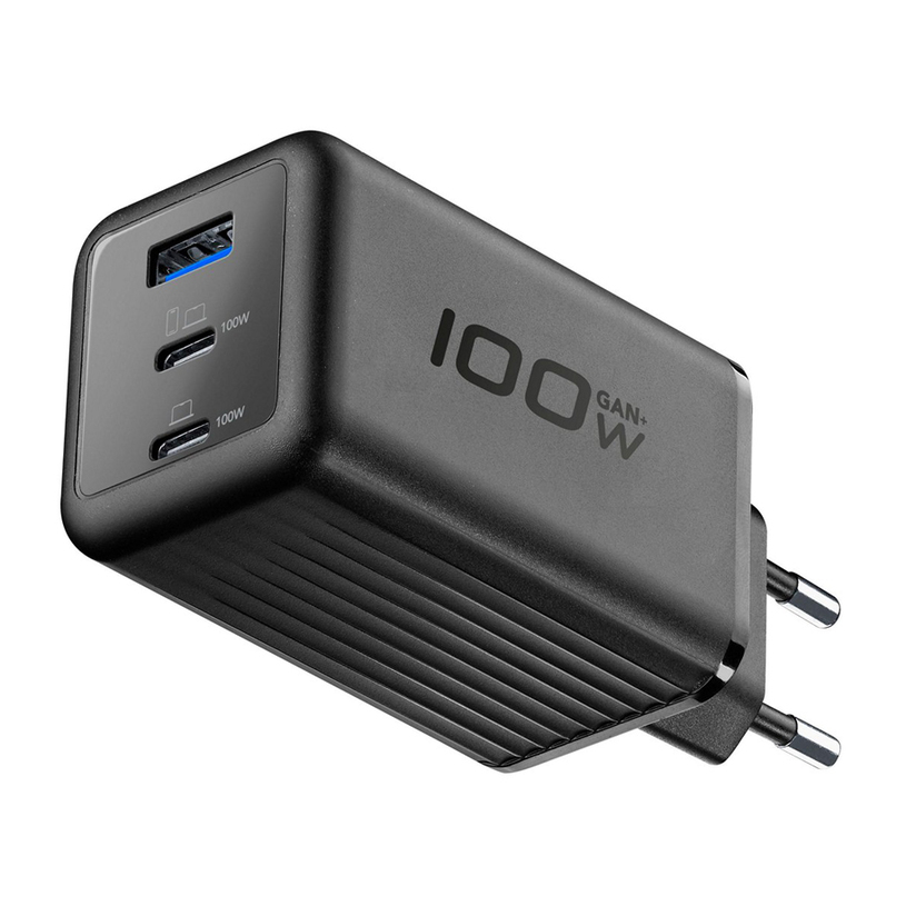 ЗАРЯДНО 220V 100W GAN+PD 2XUSB-C+1XUSB-A USB-C 100 W Power Delivery ЗАРЯДНО 220V 100W GAN+PD 2XUSB-C+1XUSB-A USB-C 100 W Power Delivery