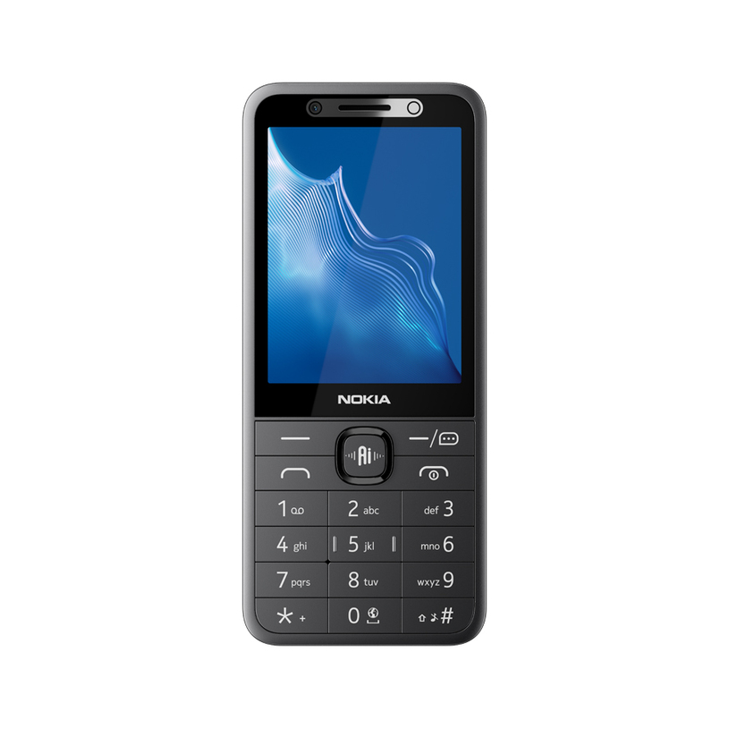 Мобилен телефон NOKIA 235 4G 2026 BLACK, 2.80", Dual SIM, камера 2 MPx