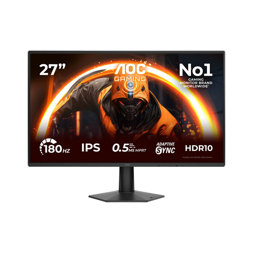 Монитор AOC 27G50F 0.311 мм, 178°/178°, IPS, 27.0 ", 68.6 см, 1920x1080, 180.00 Hz, 4.00 ms, HDMI, DisplayPort, BLACK Монитор AOC 27G50F 0.311 мм, 178°/178°, IPS, 27.0 ", 68.6 см, 1920x1080, 180.00 Hz, 4.00 ms, HDMI, DisplayPort, BLACK