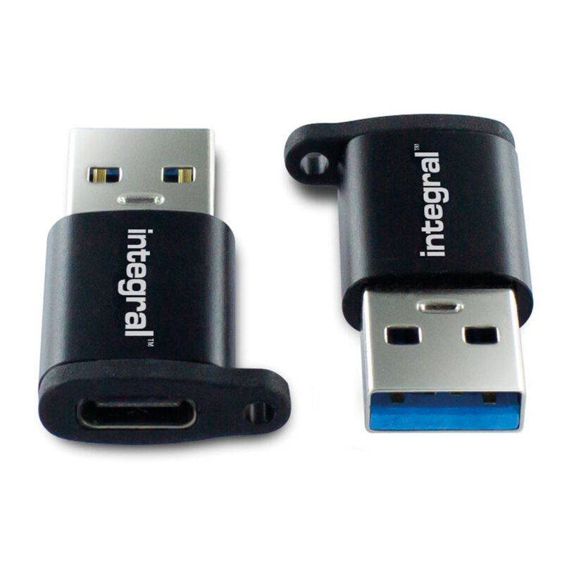 АДАПТЕР INTEGRAL USB-A-USB-C M/F 2PACK АДАПТЕР INTEGRAL USB-A-USB-C M/F 2PACK