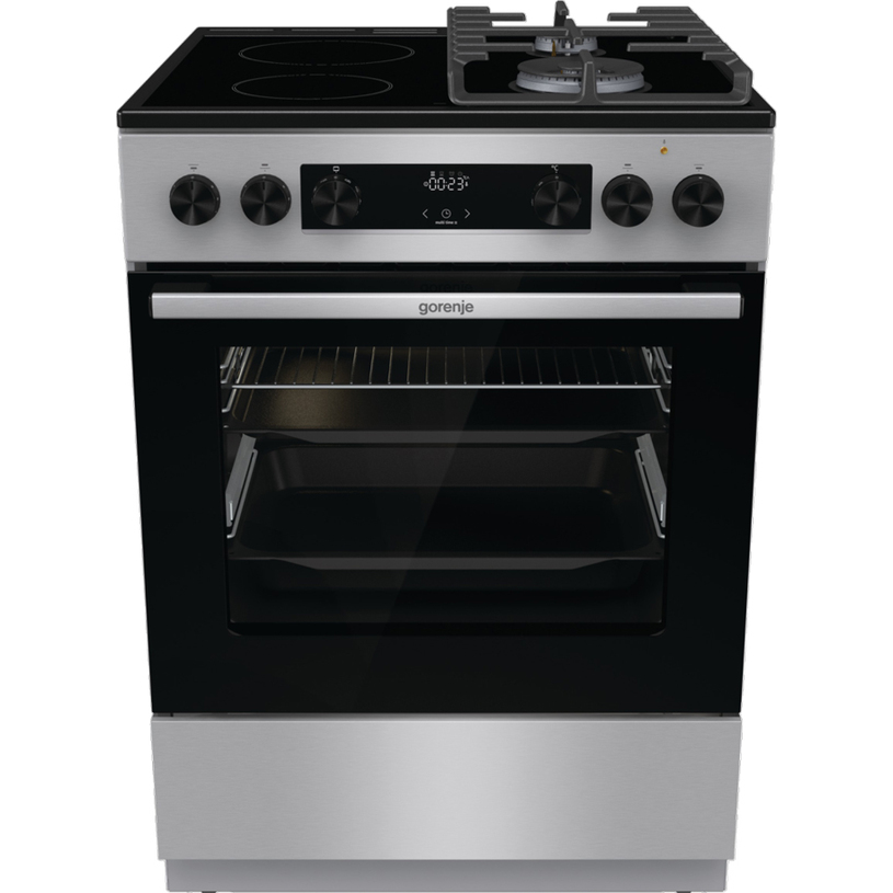 Комбинирана печка GORENJE GKC6C60XT A, 2 ГАЗОВИ И 2 ЕЛЕКТРИЧЕСКИ, ЕЛЕКТРОНЕН ТАЙМЕР, ТЕЛЕСКОПИЧНА СИСТЕМА Комбинирана печка GORENJE GKC6C60XT A, 2 ГАЗОВИ И 2 ЕЛЕКТРИЧЕСКИ, ЕЛЕКТРОНЕН ТАЙМЕР, ТЕЛЕСКОПИЧНА СИСТЕМА