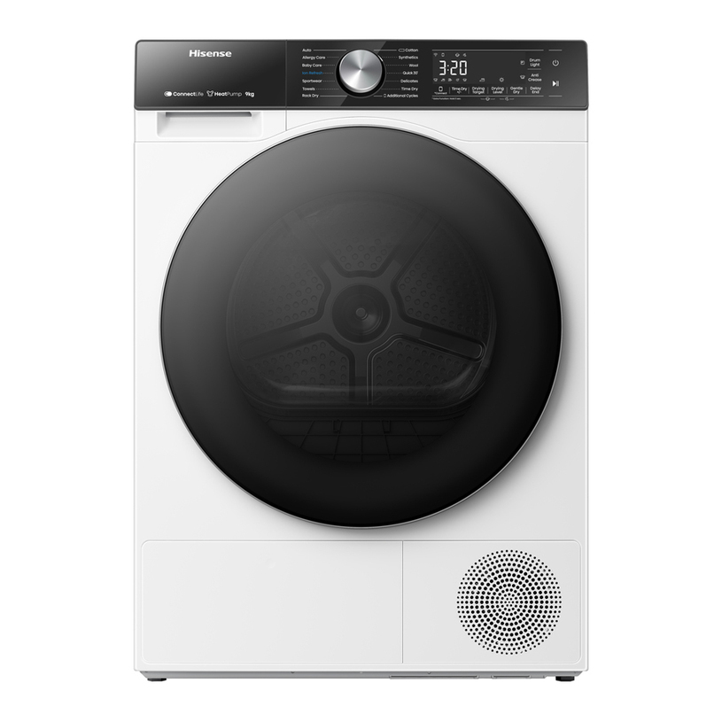 Сушилня HISENSE DH5S902BW КОНДЕНЗАЦИОННА С ТЕРМОПОМПА, 9.0 kg Сушилня HISENSE DH5S902BW КОНДЕНЗАЦИОННА С ТЕРМОПОМПА, 9.0 kg