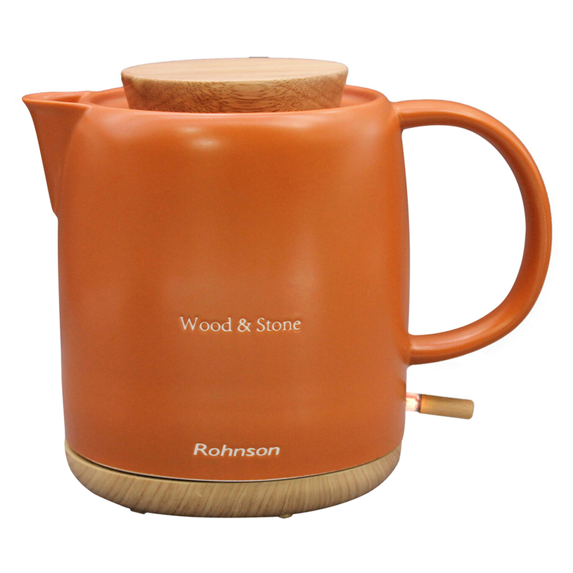 Kettle ROHNSON WOOD AND STONE R-7814 1200 W, КАФЯВА, 1.00 L Kettle ROHNSON WOOD AND STONE R-7814 1200 W, КАФЯВА, 1.00 L