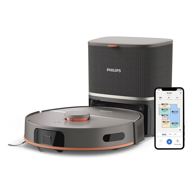 Vacuum cleaner robot PHILIPS XU5100/10 CLEANING WITH A MOP, WI-FI CONTROLLER, MAPPING Vacuum cleaner robot PHILIPS XU5100/10 CLEANING WITH A MOP, WI-FI CONTROLLER, MAPPING
