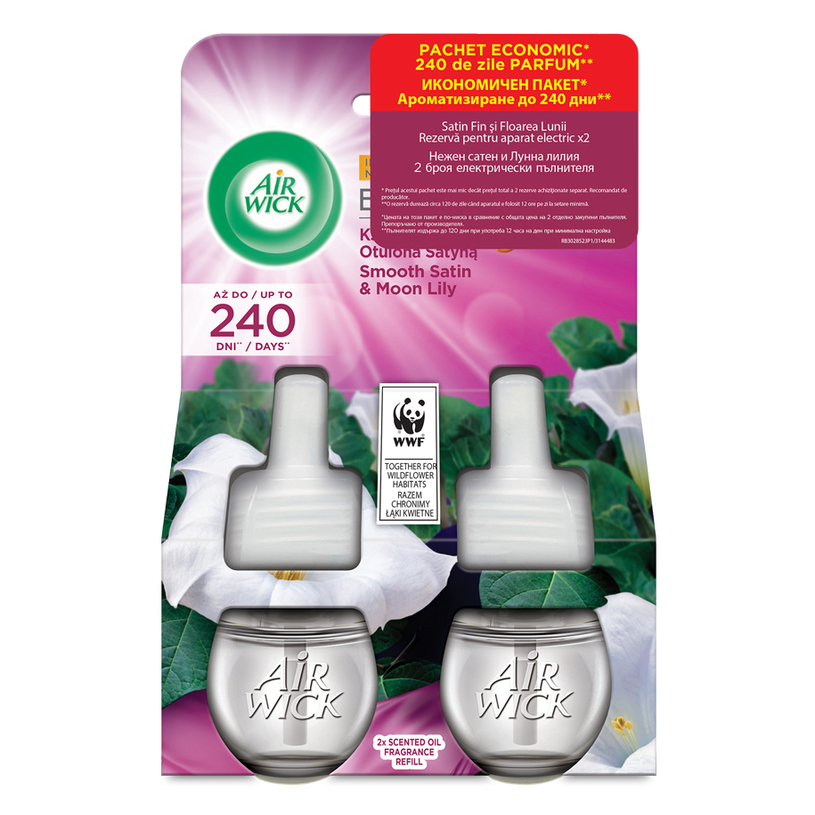 EЛ.ПЪЛН. AIR WICK САТЕН И ЛИЛИЯ 2X19МЛ EЛ.ПЪЛН. AIR WICK САТЕН И ЛИЛИЯ 2X19МЛ