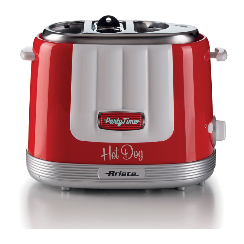 HOT DOG APPLIANCE ARIETE PARTY TIME ROSSO ЧЕРВЕН, 650 W HOT DOG APPLIANCE ARIETE PARTY TIME ROSSO ЧЕРВЕН, 650 W