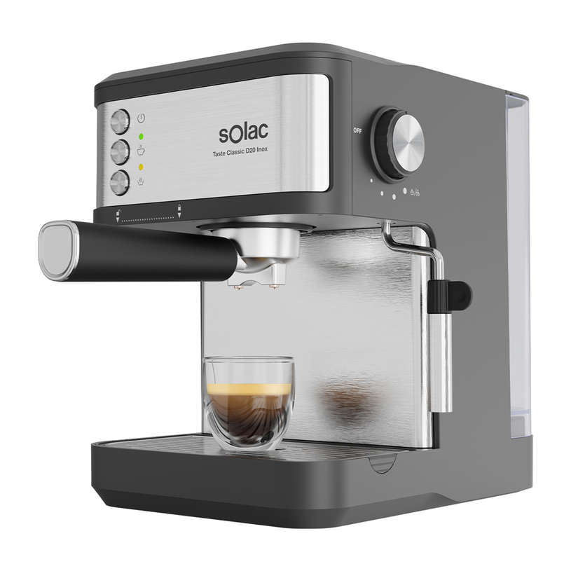 Кафемашина SOLAC D20 INOX CE4420 1800.00 ml, 20.00 bar Кафемашина SOLAC D20 INOX CE4420 1800.00 ml, 20.00 bar