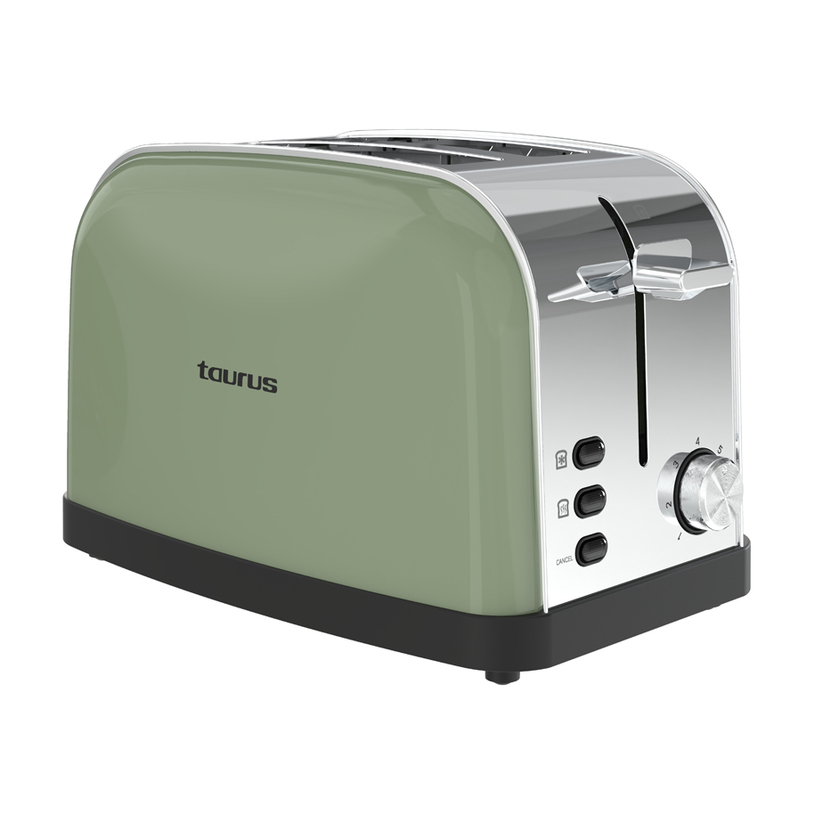 Тостер TAURUS VINTAGE II OLIVE (TO953X) 950 W, ЗЕЛЕН Тостер TAURUS VINTAGE II OLIVE (TO953X) 950 W, ЗЕЛЕН