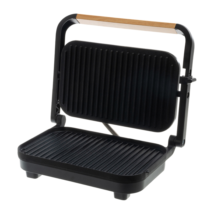 Height-adjustable plates and cool-touch handle