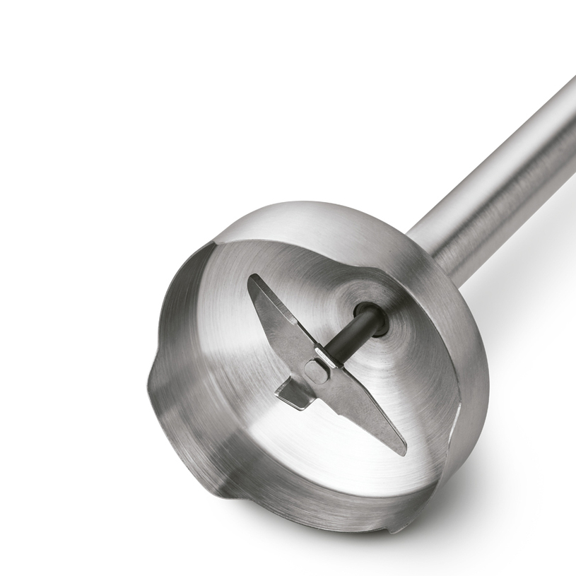 Four stainless steel blades for a smooth purée