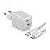 ЗАРЯДНО SBS 100W PD GaN 2xUSB-C 41216 WH ЗАРЯДНО SBS 100W PD GaN 2xUSB-C 41216 WH