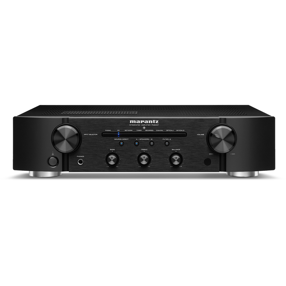 Усилвател Marantz PM-6007, стерео интегриран усилвател с вграден DAC, черен