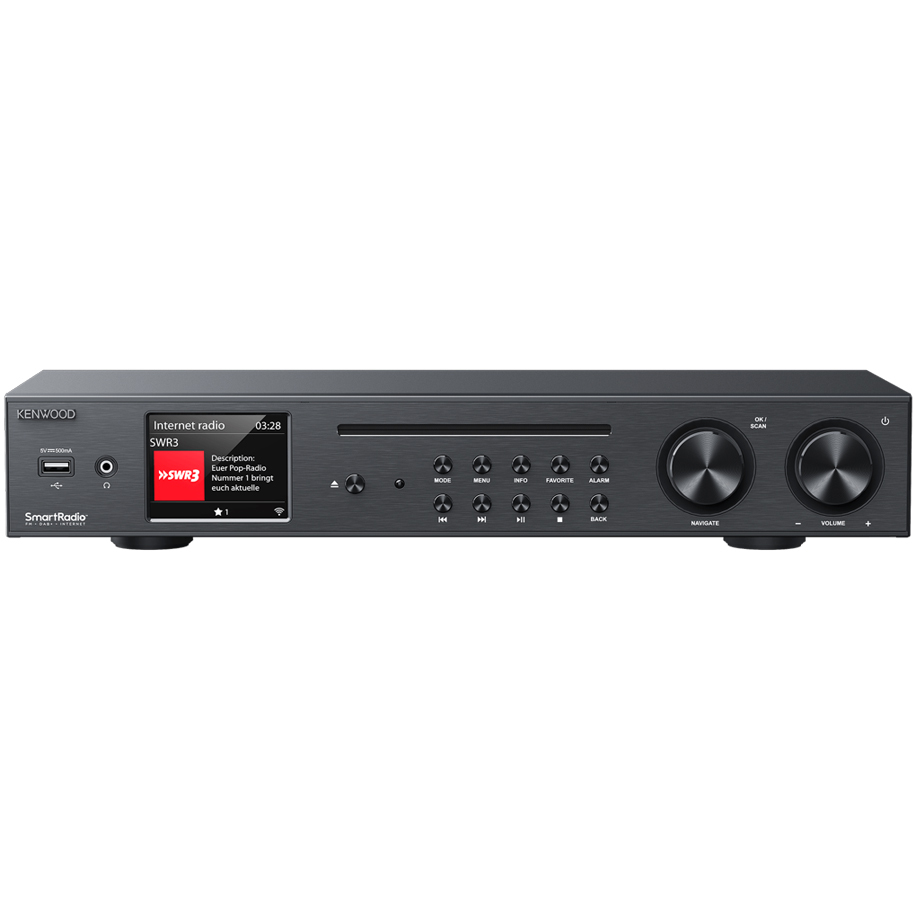 Ресийвър KENWOOD KR-W8000SCD-B – Smart Hi-Fi CD ресийвър с Wi-Fi, Bluetooth и DAB+