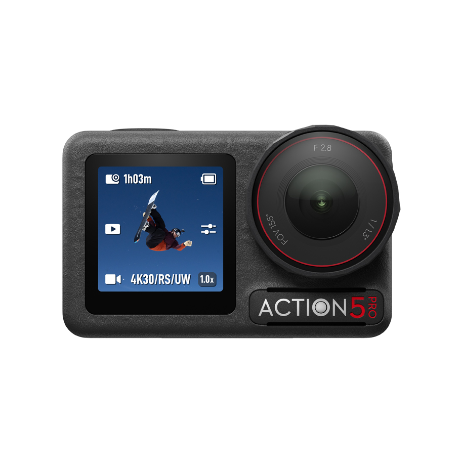 1/1.3-inch sensor for clean footage at dusk and underwater